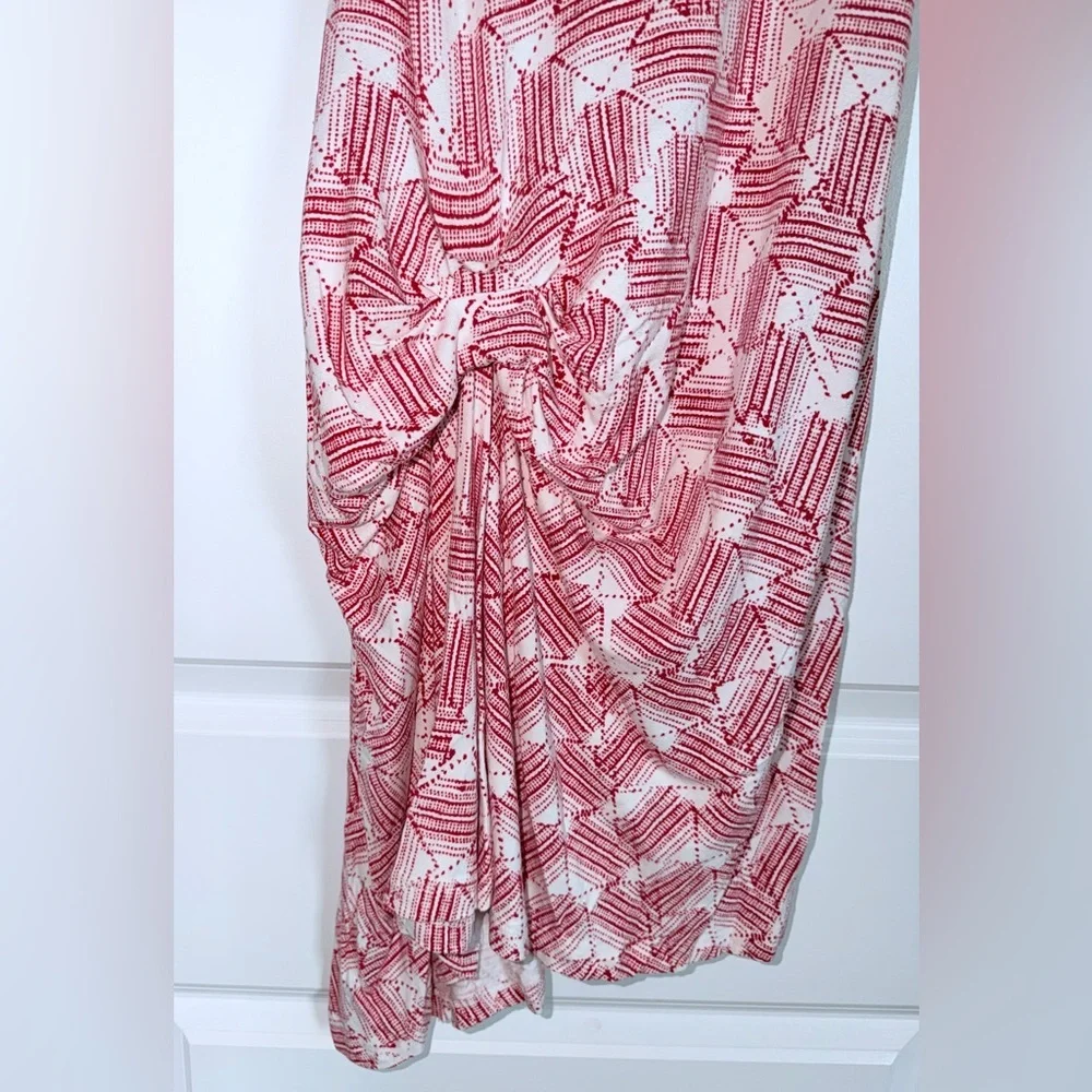Tart Collection Red and White Patterned Sleeveless Dress